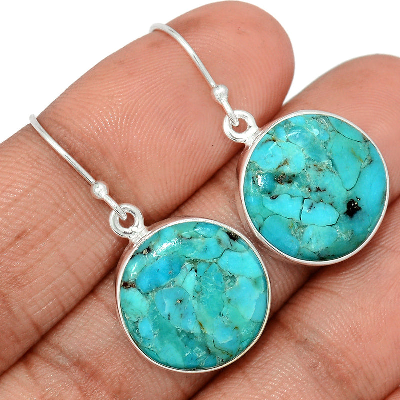 1.3" Blue Mohave Turquoise Earrings - BMTE1750