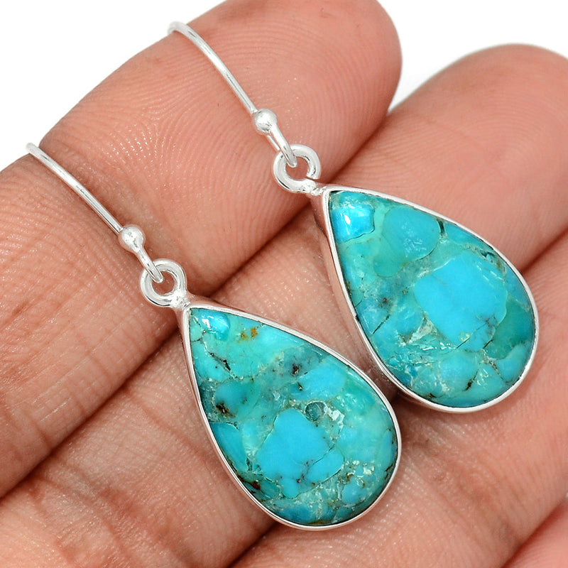 1.5" Blue Mohave Turquoise Earrings - BMTE1751