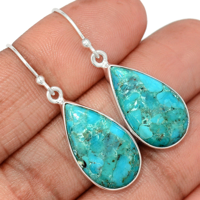 1.5" Blue Mohave Turquoise Earrings - BMTE1753