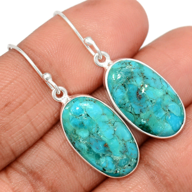 1.5" Blue Mohave Turquoise Earrings - BMTE1755