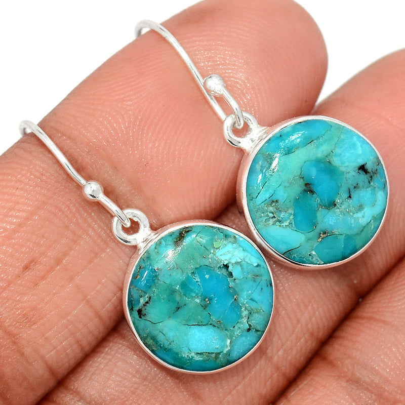 1.2" Blue Mohave Turquoise Earrings - BMTE1756