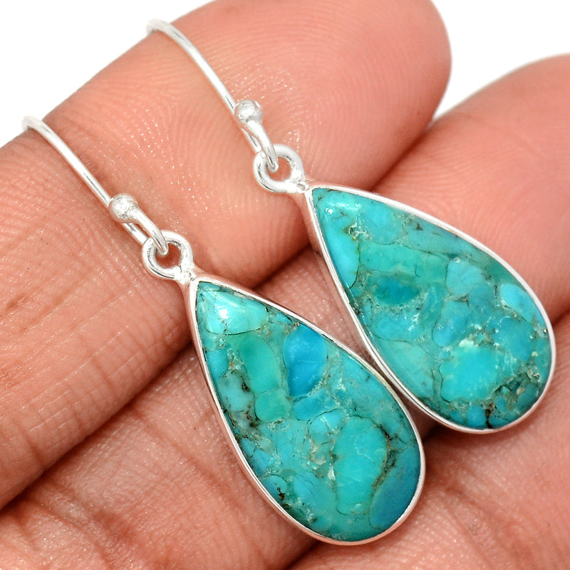 1.5" Blue Mohave Turquoise Earrings - BMTE1761