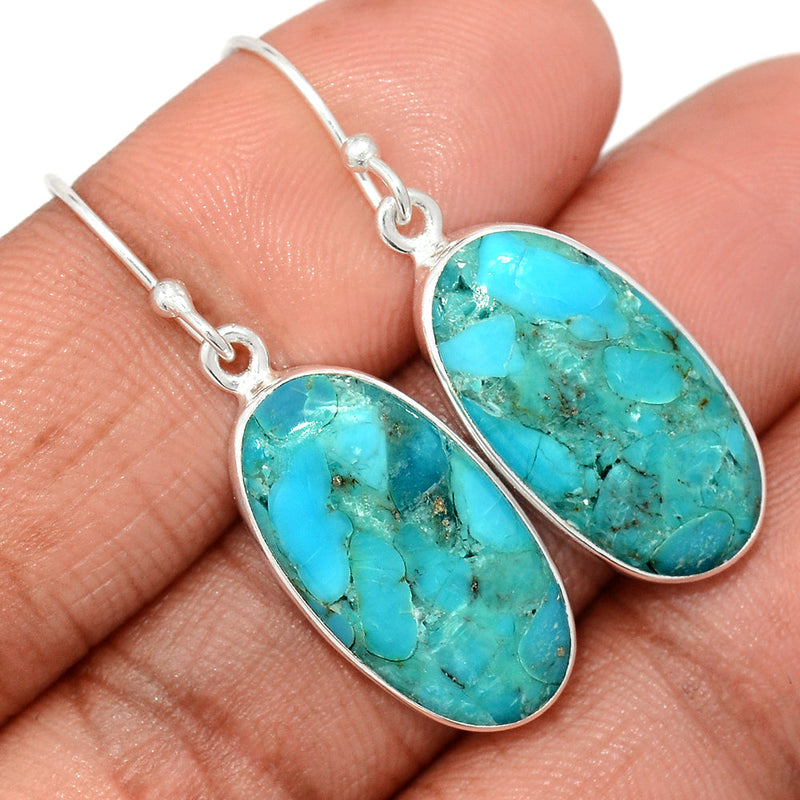 1.5" Blue Mohave Turquoise Earrings - BMTE1763