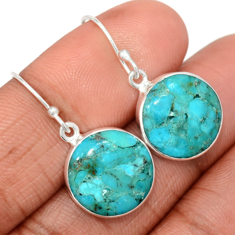 1.2" Blue Mohave Turquoise Earrings - BMTE1765