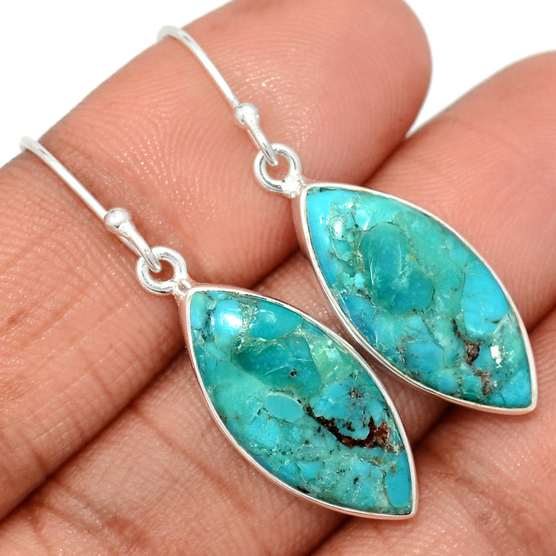 1.6" Blue Mohave Turquoise Earrings - BMTE1774