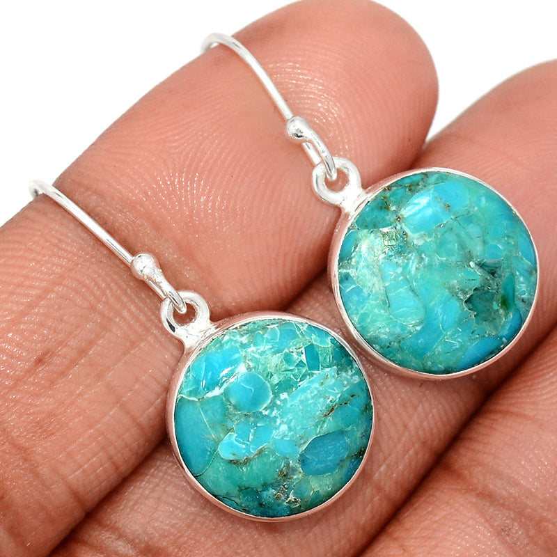 1.2" Blue Mohave Turquoise Earrings - BMTE1778