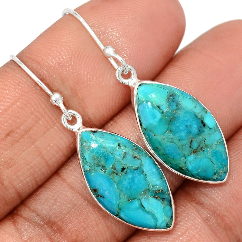 1.6" Blue Mohave Turquoise Earrings - BMTE1786