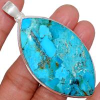 2.8" Blue Mohave Turquoise Pendants-BMTP1709