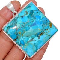 2.5" Blue Mohave Turquoise Pendants-BMTP1725