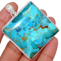 2.5" Blue Mohave Turquoise Pendants-BMTP1731