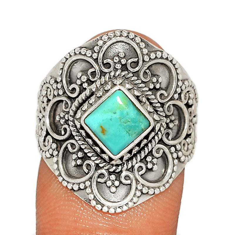 Fine Filigree - Blue Mohave Turquoise Ring - BMTR1572