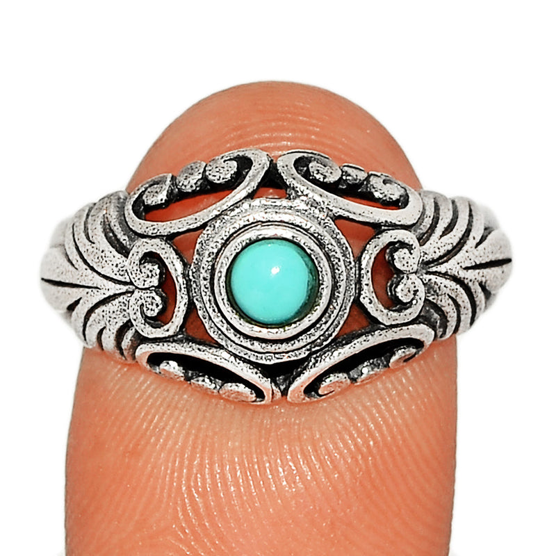 Fine Filigree - Blue Mohave Turquoise Ring - BMTR1573