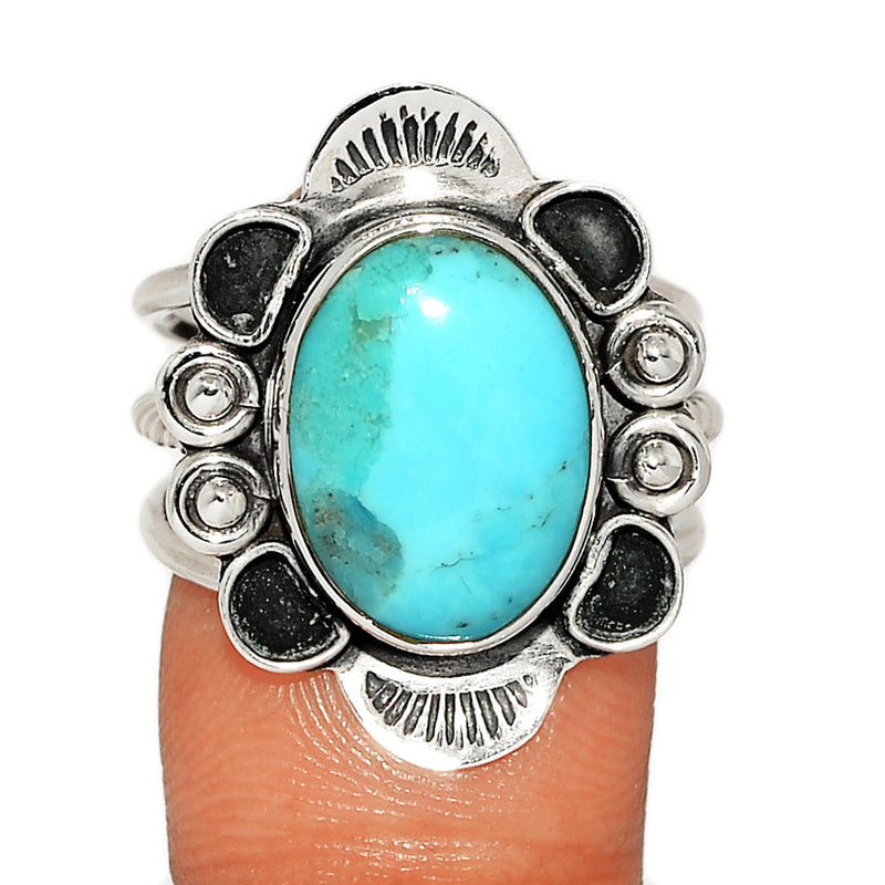 Fine Filigree - Blue Mohave Turquoise Ring - BMTR1574