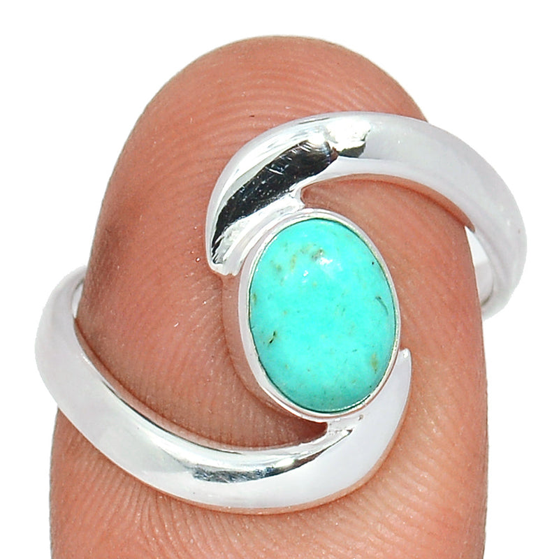 Small Plain - Blue Mohave Turquoise Ring - BMTR1604