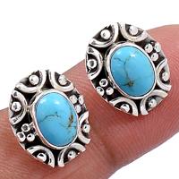 Blue Mohave Turquoise Studs-BMTS278