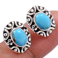 Blue Mohave Turquoise Studs-BMTS279