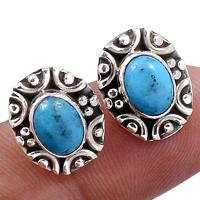 Blue Mohave Turquoise Studs-BMTS283