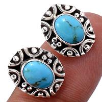 Blue Mohave Turquoise Studs-BMTS284