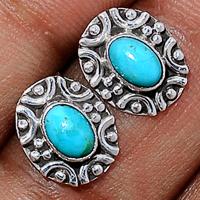 Blue Mohave Turquoise Studs-BMTS327