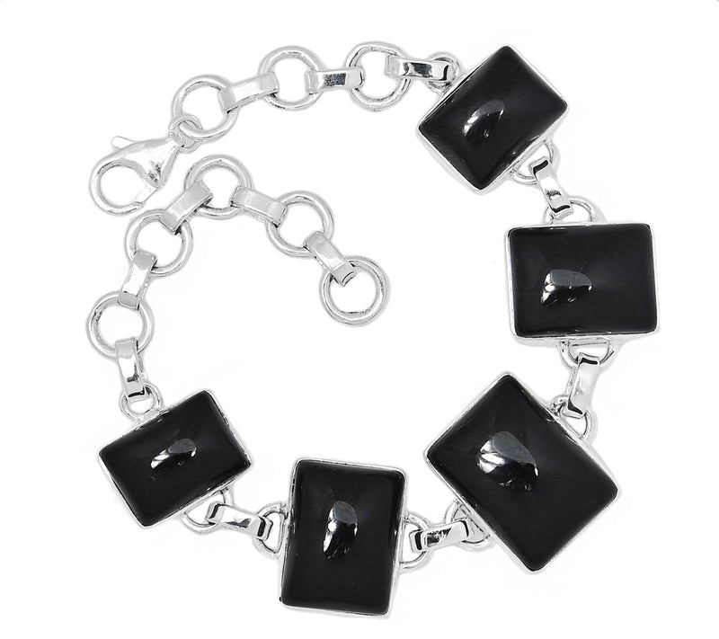 8.2" Black Onyx Bracelets - BOCB238