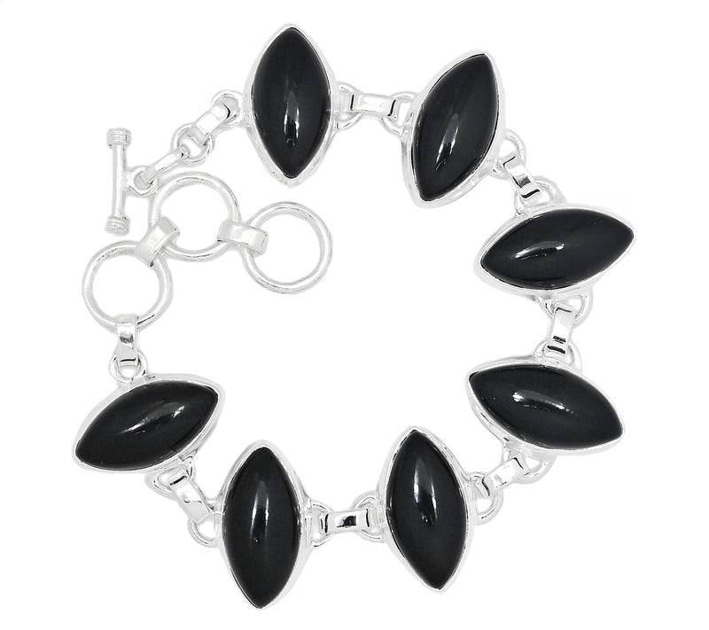 8.1" Black Onyx Bracelets - BOCB246