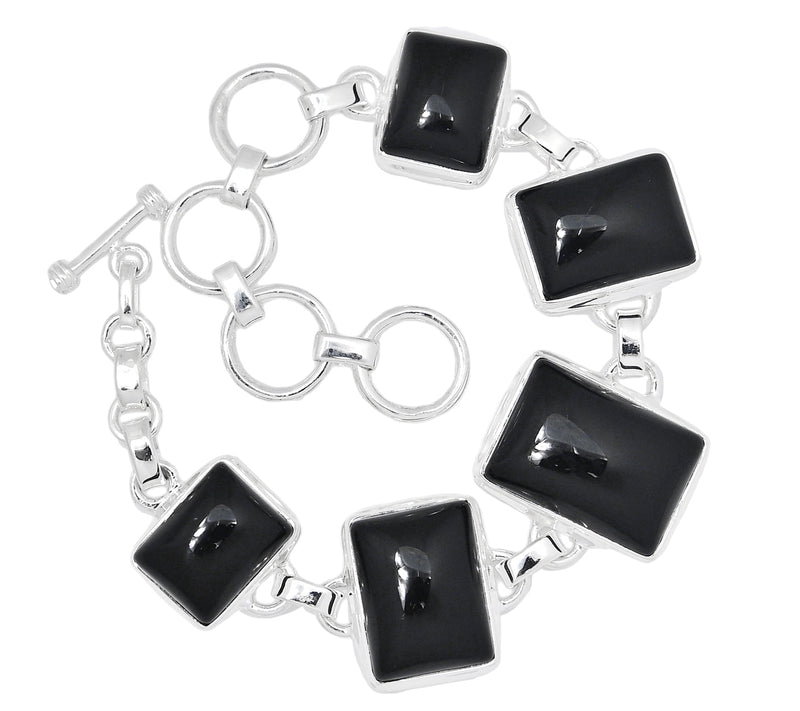 7.7" Black Onyx Bracelets - BOCB249