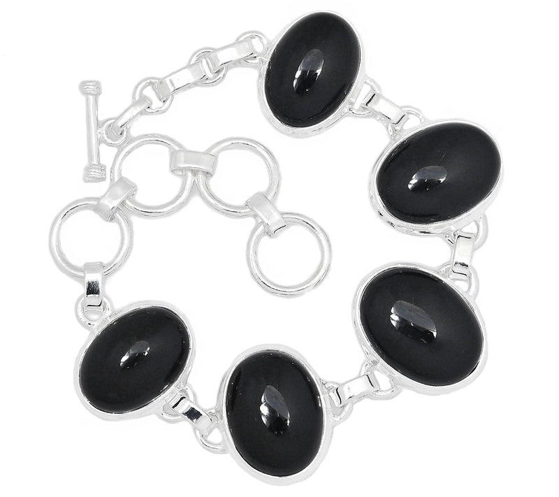 7.8" Black Onyx Bracelets - BOCB250