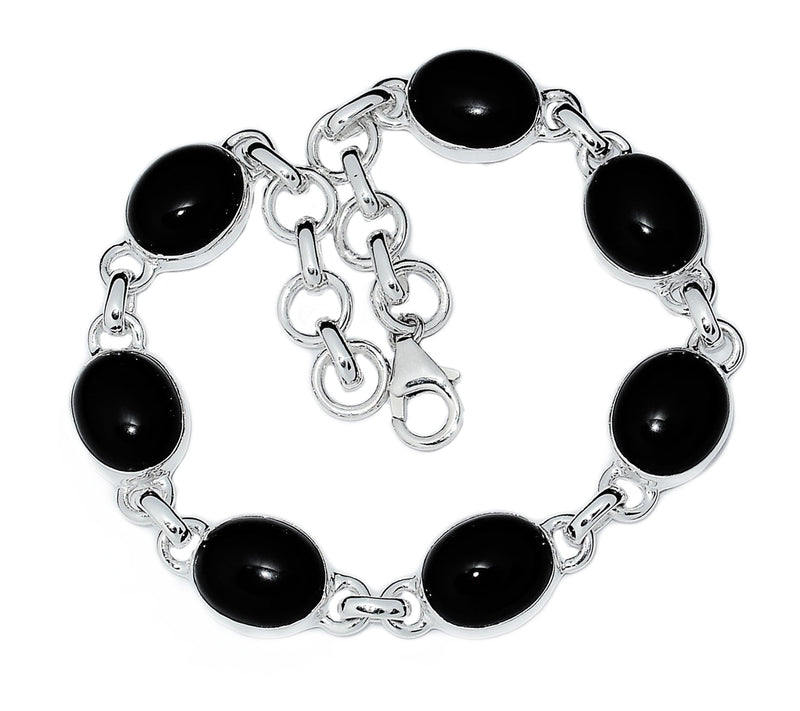 8.6" Black Onyx Bracelets - BOCB281