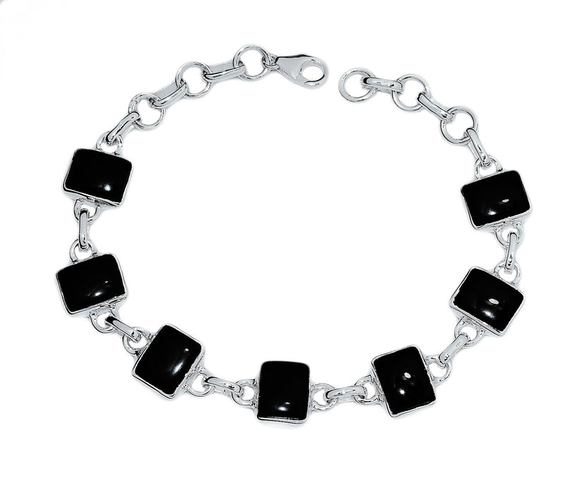 8.6" Black Onyx Bracelets - BOCB282