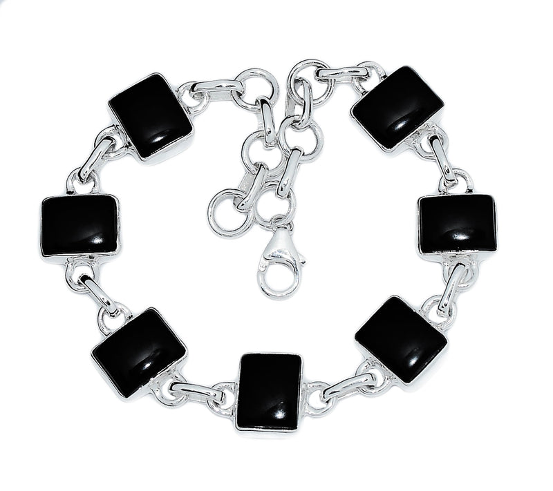 8.7" Black Onyx Bracelets - BOCB284