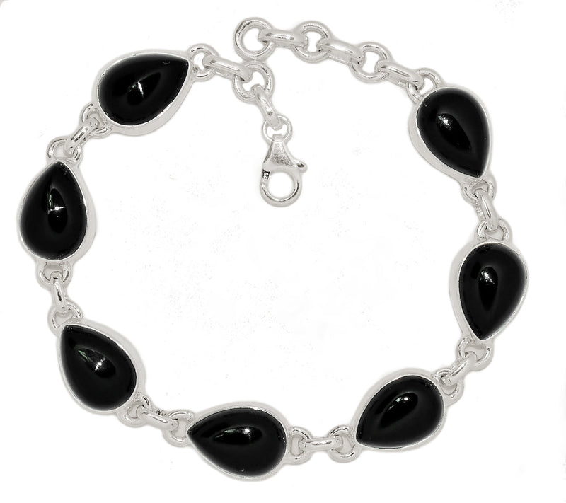 8.5" Black Onyx Bracelets - BOCB325