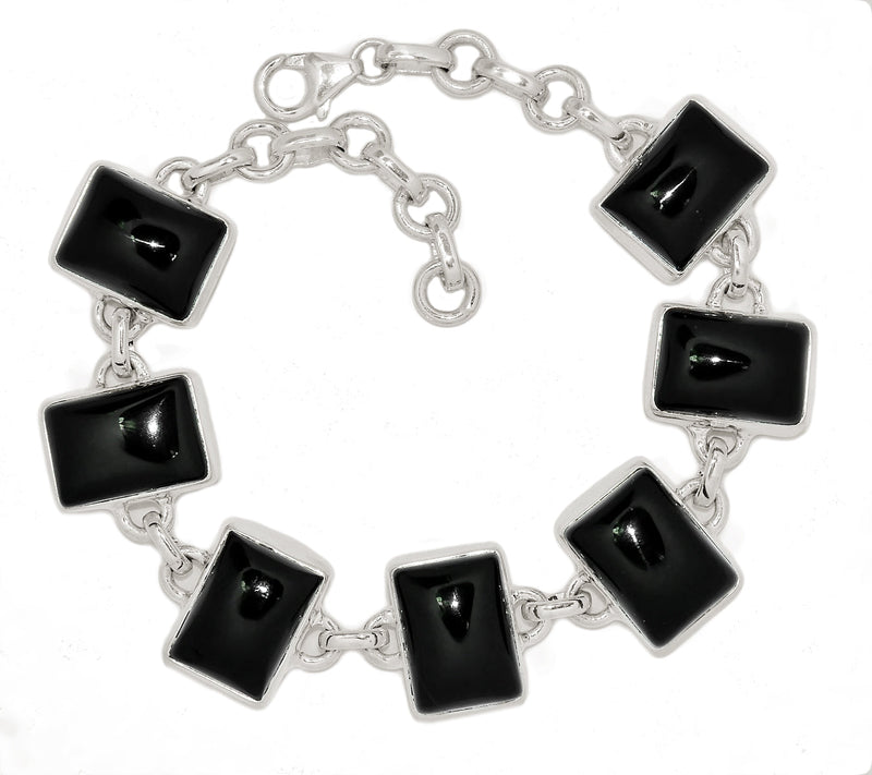 8.2" Black Onyx Bracelets - BOCB326