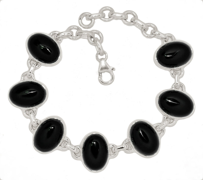 8.1" Black Onyx Bracelets - BOCB327