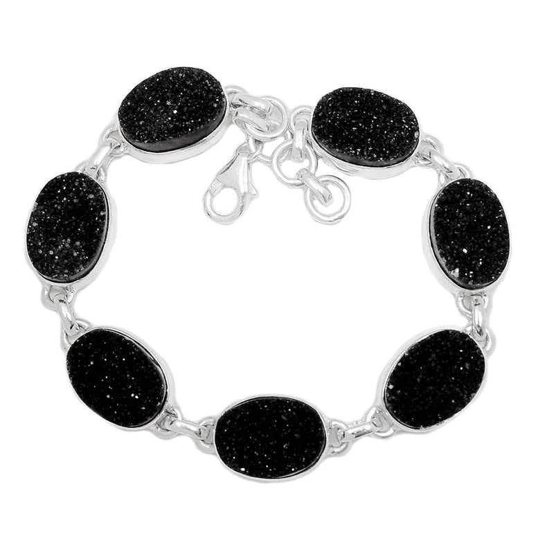 8" Black Onyx Druzy Bracelets - BODB59
