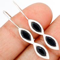 Faceted Black Onyx Earring - BOFE336