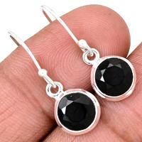 Faceted Black Onyx Earring - BOFE450