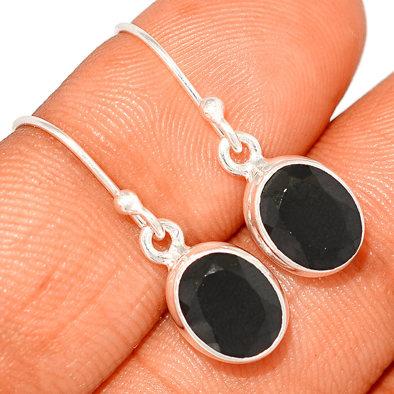 1.1" Black Onyx Faceted Earrings - BOFE664