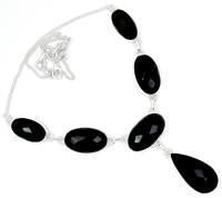 Faceted Black Onyx Necklace BOFN23