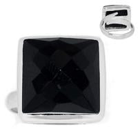 Faceted Black Onyx Ring - BOFR1038