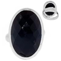 Faceted Black Onyx Ring - BOFR1044