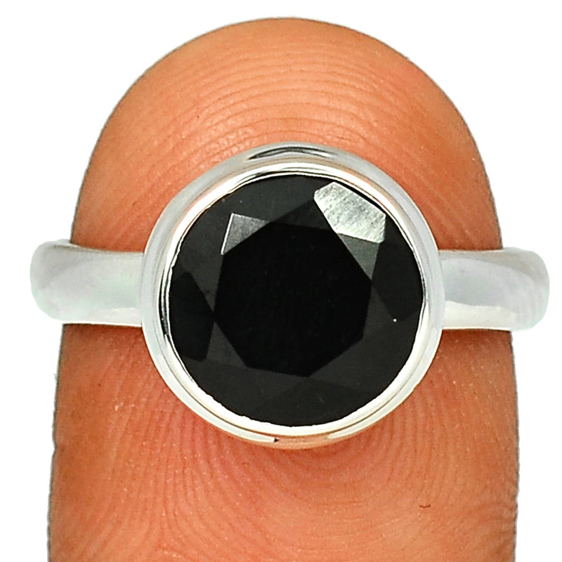 Black Onyx Faceted Ring - BOFR1161