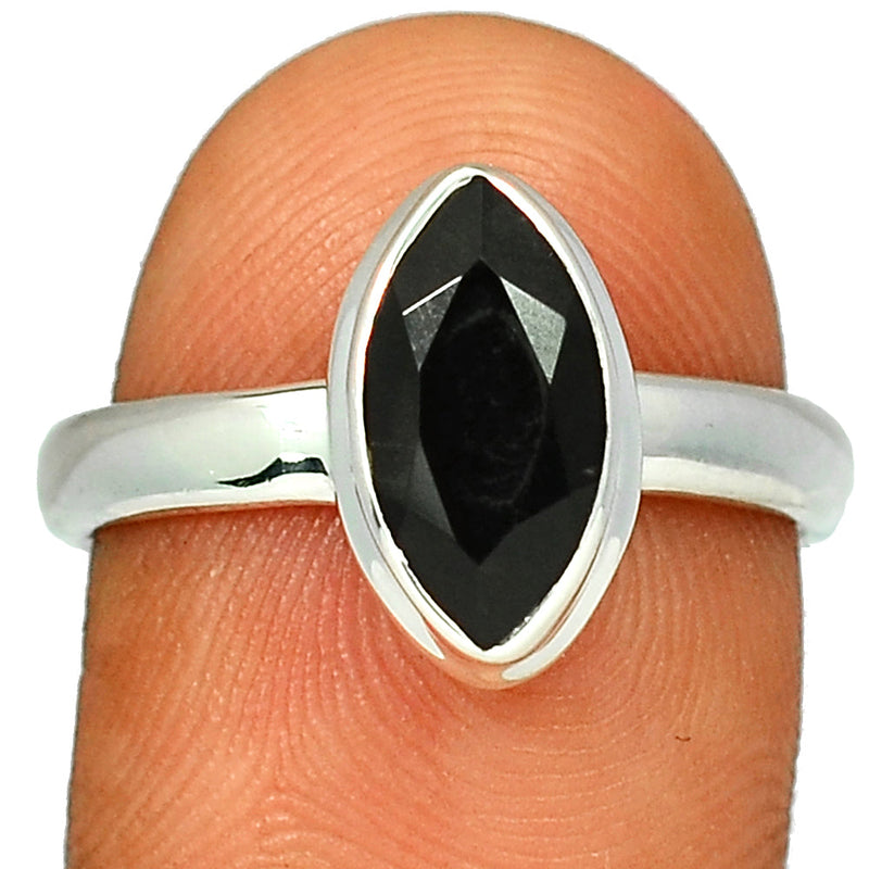 Black Onyx Faceted Ring - BOFR1162