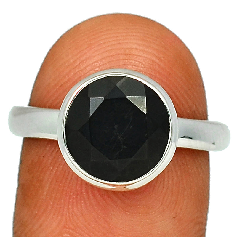 Black Onyx Faceted Ring - BOFR1174