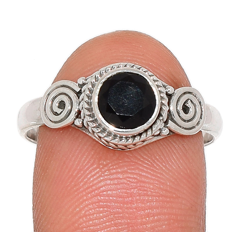 Small Filigree - Black Onyx Faceted Ring - BOFR1245