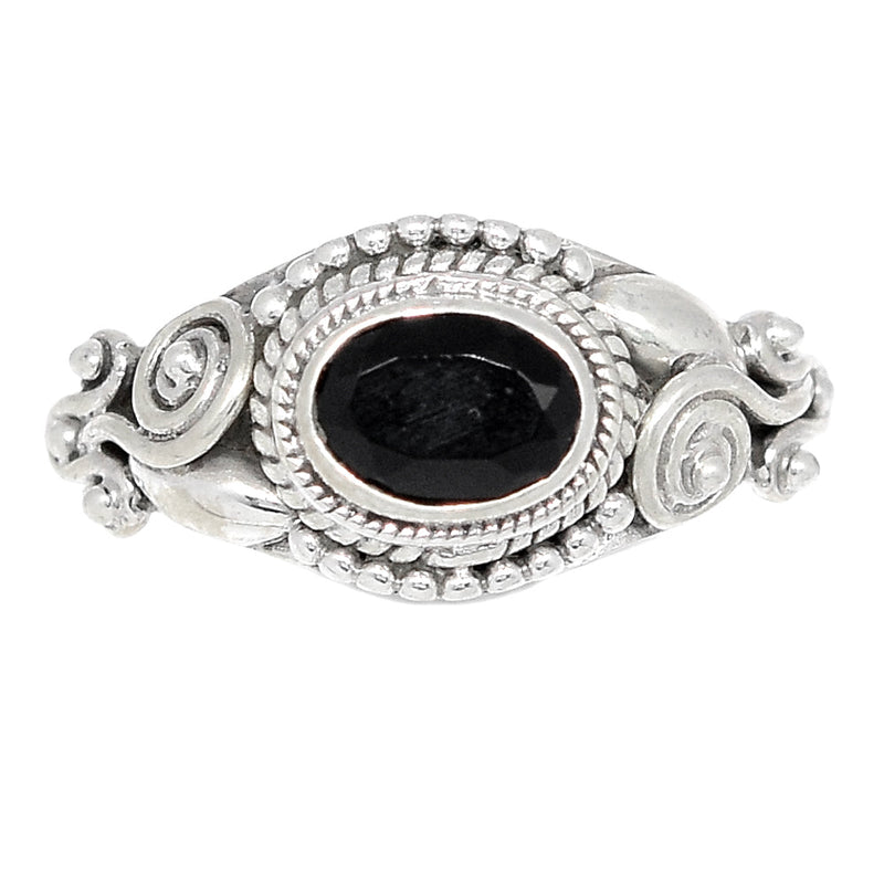Fine Filigree - Black Onyx Faceted Ring - BOFR1295