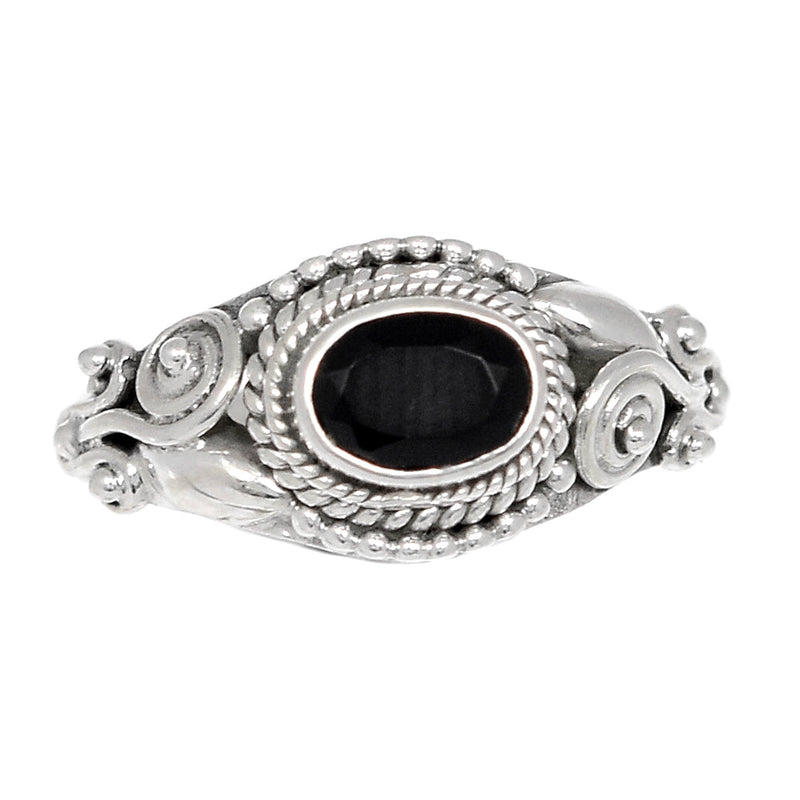 Fine Filigree - Black Onyx Faceted Ring - BOFR1299
