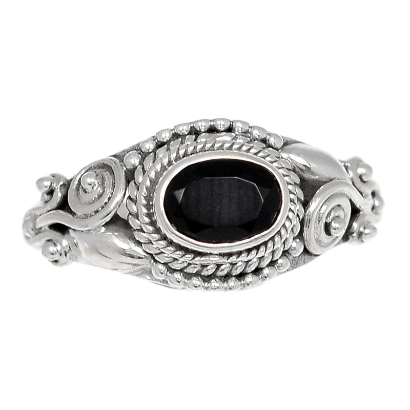 Fine Filigree - Black Onyx Faceted Ring - BOFR1301