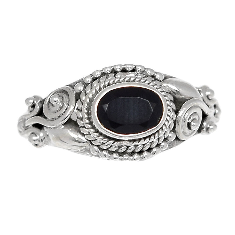 Fine Filigree - Black Onyx Faceted Ring - BOFR1302