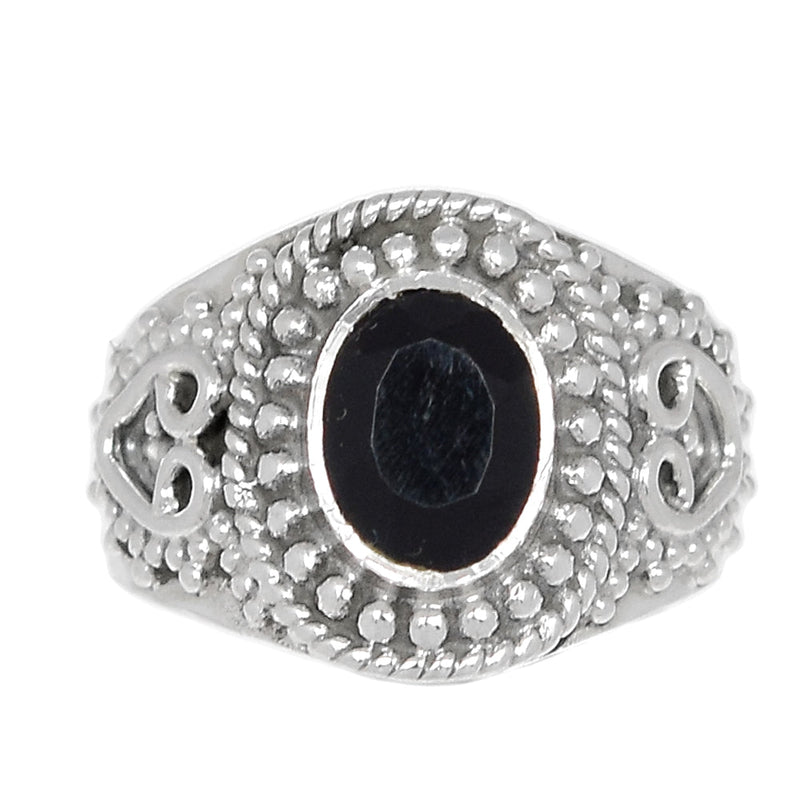 Fine Filigree - Black Onyx Faceted Ring - BOFR1306