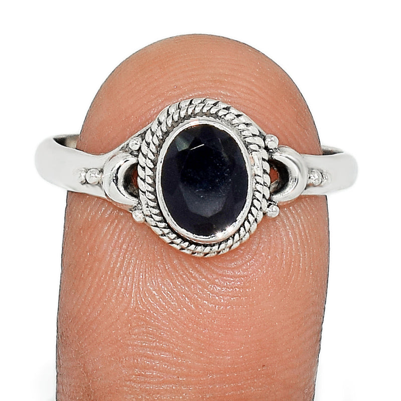 Black Onyx Faceted Ring - BOFR1374